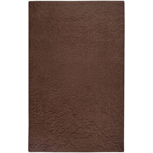 Sculpture Rug - 230 by Surya in dark brown. Made from 100% wool in a unique style.
