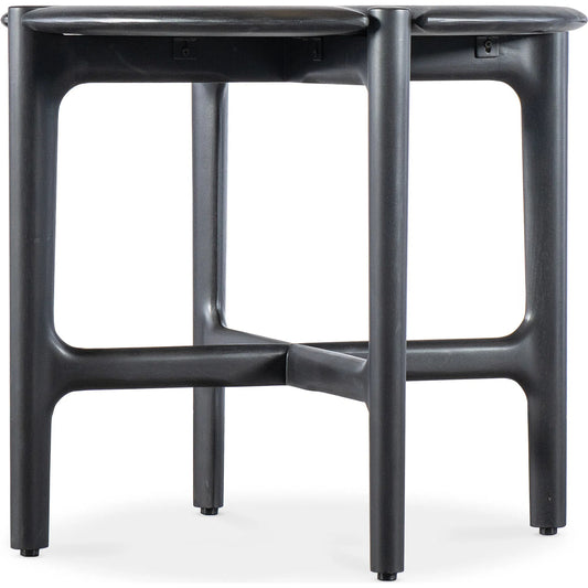 Harlow Round Side Table by Hooker Furniture in black. Made from unique in a modern style.