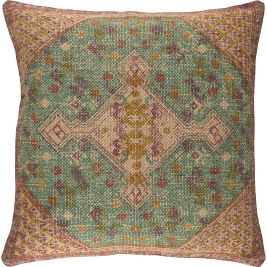 001 S-229860,S-229861,S-229864,S-229865 | Primary Silo | Shadi Indoor/Outdoor Pillow by Surya in tan, rose, sage, mustard. Made from front: 88% jute, 12% cotton, back: 100% cotton in a eclectic & global style.