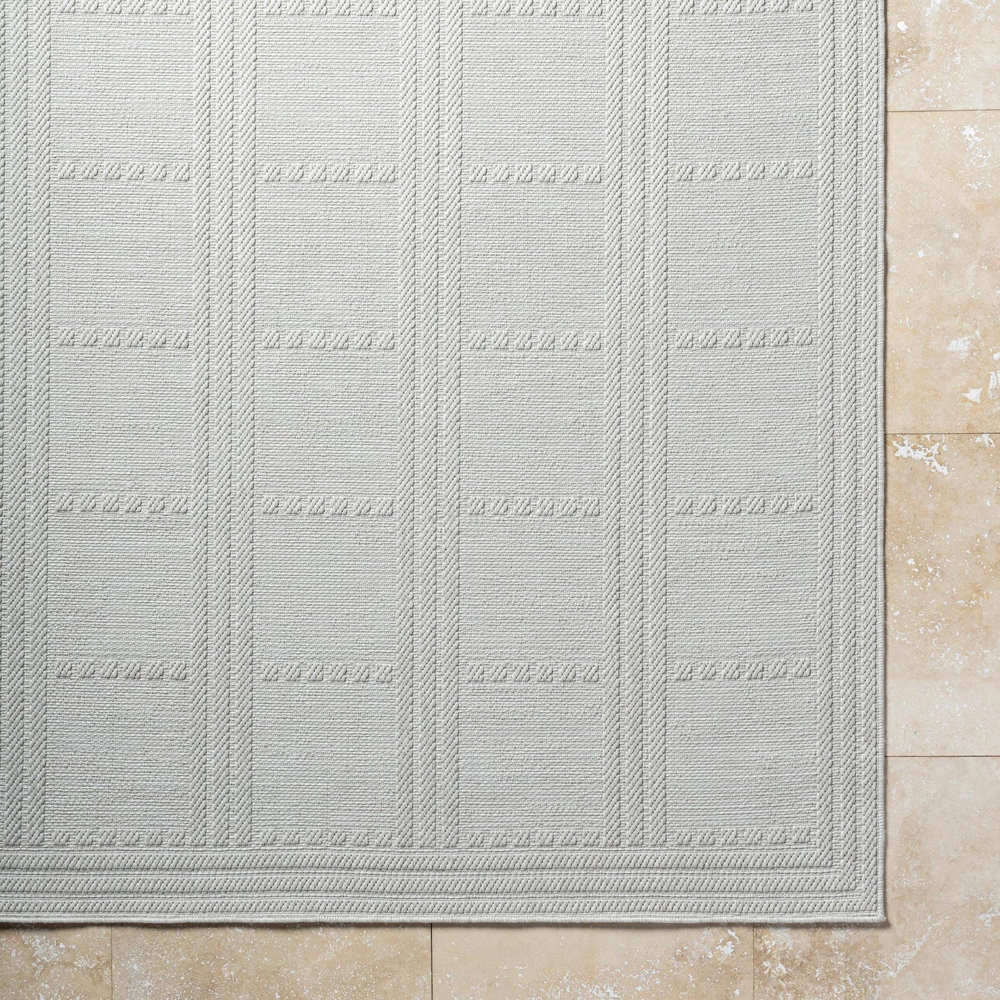 006 SI-2167923,SI-2167924,SI-2167925 | Closeup | Sandra Rug - 529705 by Livabliss in light silver, silver. Made from polypropylene in a unique style.