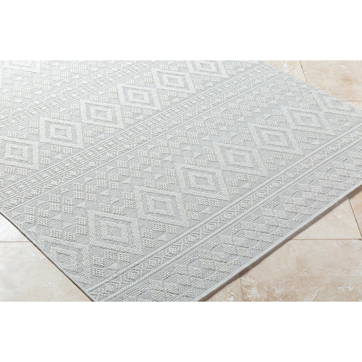002 SI-2167950,SI-2167951,SI-2167952 | Closeup | Sandra Rug - 529756 by Livabliss in light silver, silver. Made from polypropylene in a unique style.