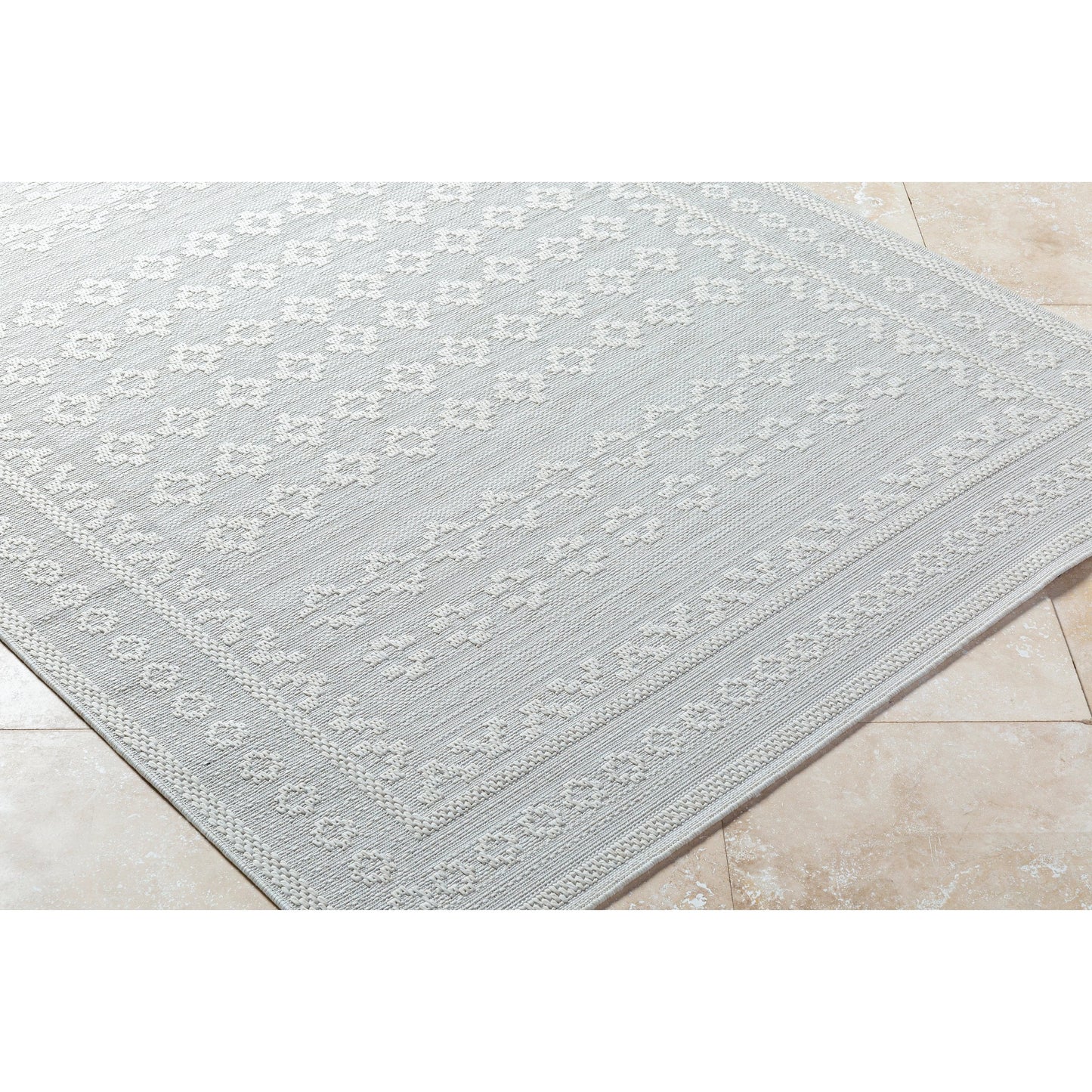 002 SI-2167953,SI-2167954,SI-2167955 | Closeup | Sandra Rug - 529762 by Livabliss in light silver, silver. Made from polypropylene in a unique style.
