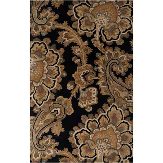 SEA-171 Rug by Surya in ink blue, brown, olive, gray, rust, medium gray. Made from 100% new zealand wool in a unique style.