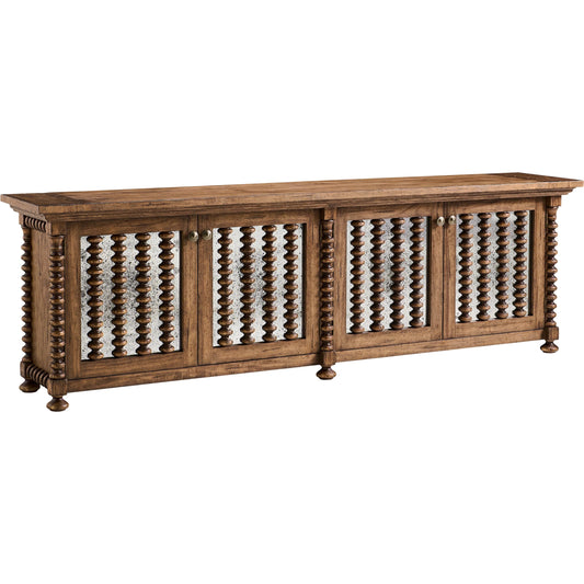001 SI-2535761 | Primary Silo | Tamarisk Entertainment Credenza by Jonathan Charles in medium spain walnut. Made from main acacia veneer in a unique style.