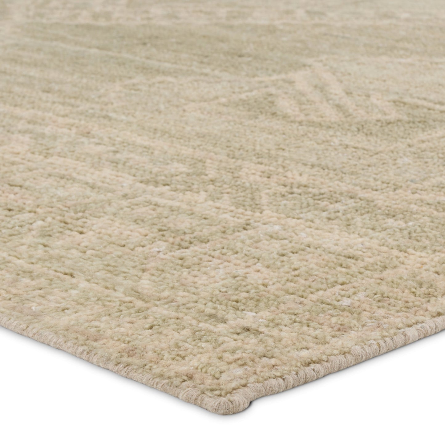 002 SI-2123749,SI-2123750,SI-2123751,SI-2123752 | Closeup | Sevak Rug - SEV08 by Jaipur Living in gren, cream. Made from 100% wool in a unique style.