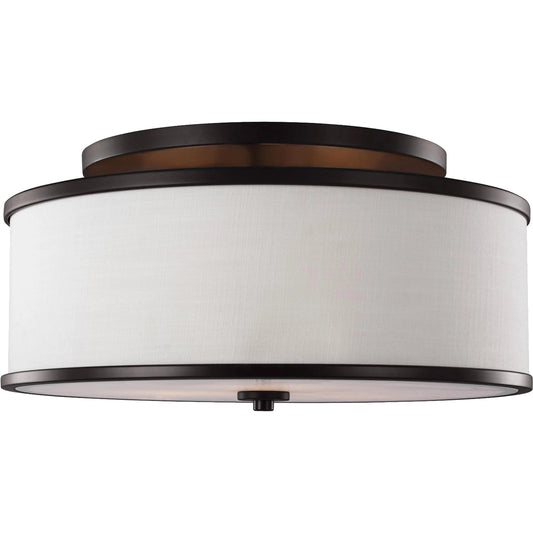 Lennon Semi-Flush Mount by Generation Lighting. Made from steel in a transitional style.