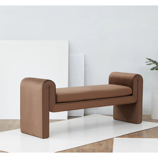 Rincon Bench by HedgeApple Essentials. Made from pinewood, plywood velvet (100% polyester) ca foam in a transitional style.