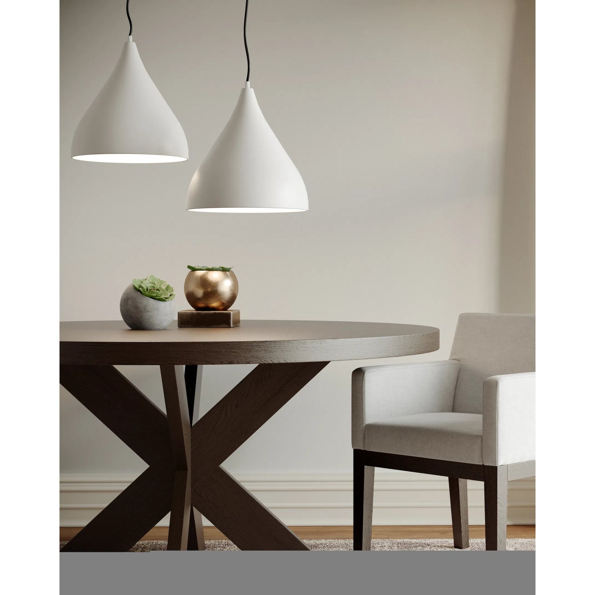 Oden Medium Pendant by Visual Comfort & Co.. Made from steel in a transitional style.