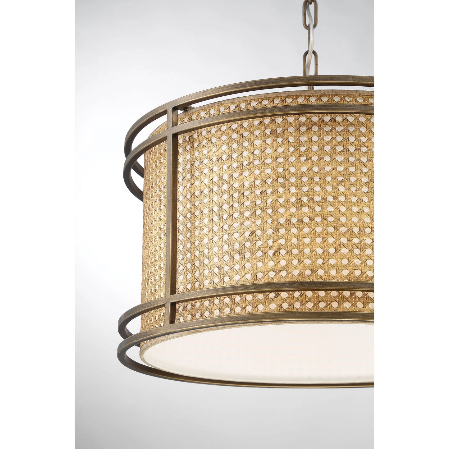 004 SI-1966007 | Additional Silo | Tailor Chandelier by Lumanity in light bronze. Made from iron, paper in a cottage & farmhouse style.