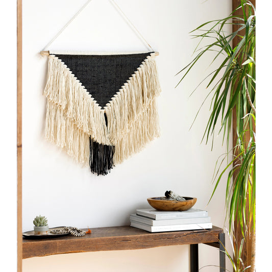 Santiago - 21766 by Surya in cream, black. Made from 100% jute in a eclectic & global style.