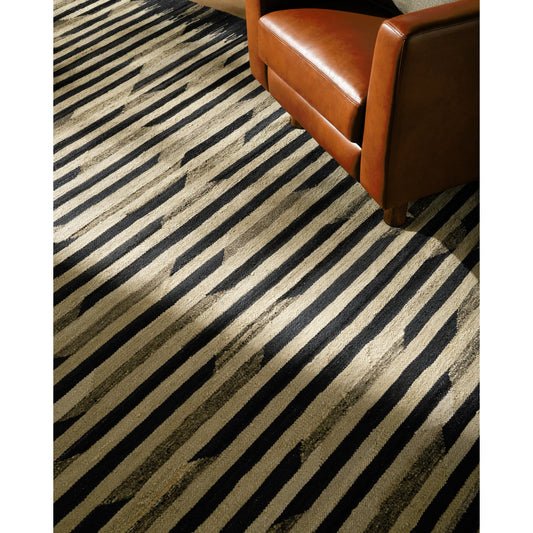 Stockholm Rug - 488277 by Surya in navy, beige, taupe, cream, charcoal. Made from face: 80% wool, 20% cotton, warp: 20% cotton in a unique style.