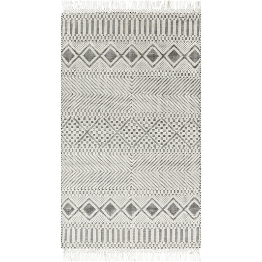 Saint Clair Rug - 27900 by Livabliss in black, cream. Made from 100% new zealand wool in a unique style.