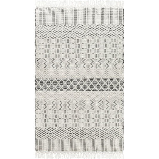 Saint Clair Rug - 27902 by Surya in black, cream. Made from 100% new zealand wool in a unique style.