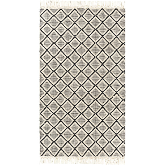 Saint Clair Rug - 27904 by Surya in black, cream. Made from 100% new zealand wool in a unique style.