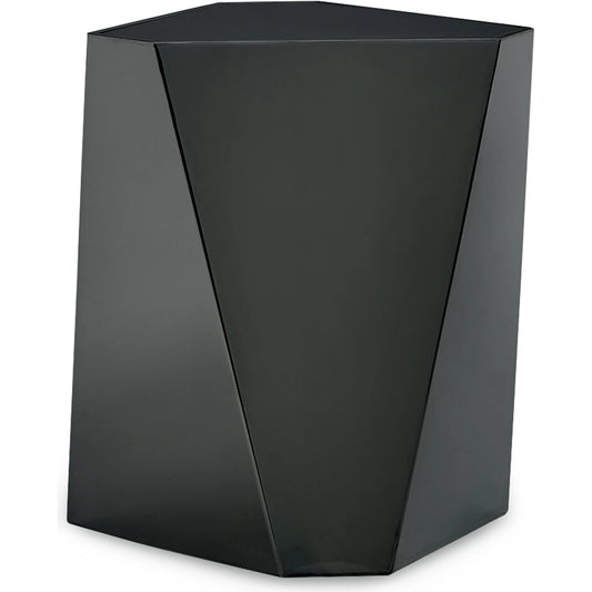 The Contempo Side Table by Caracole in deep bronze. Made from plated metal in a modern style.