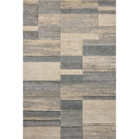 Silas SLA-07 Rug by Loloi in slate, sand. Made from 100% polypropylene in a unique style.