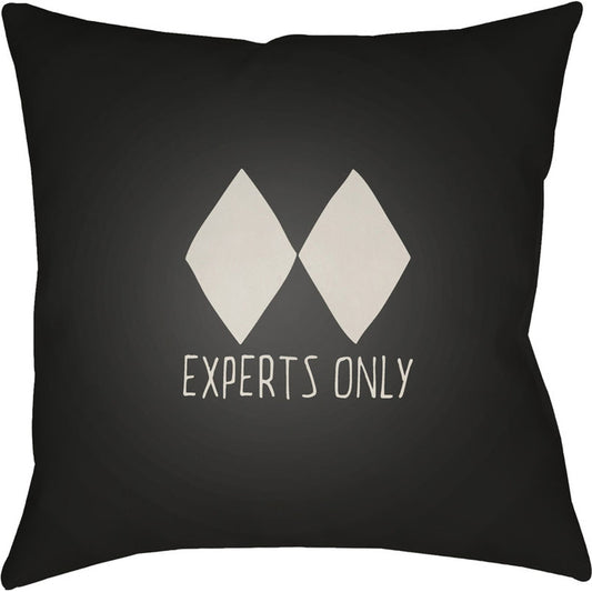 Black Diamond Pillow - 24753 by Livabliss. Made from front: 100% polyester, back: 100% polyester in a modern style.
