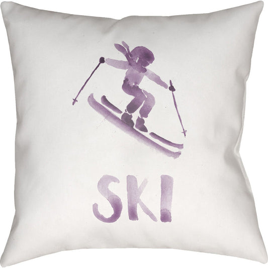 Ski II Pillow - 18934 by Livabliss. Made from front: 100% polyester, back: 100% polyester in a modern style.
