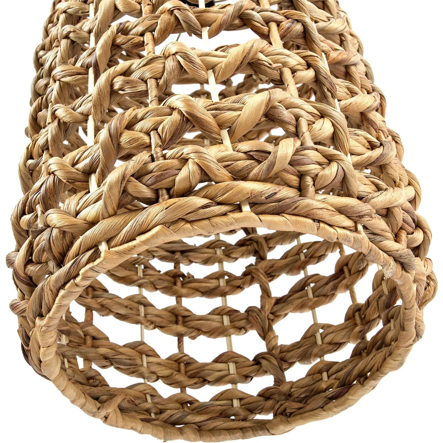 006 SI-2325260 | Closeup | Hyacinth Chandelier by LH Imports in brown and natural, black. Made from iron in a rustic style.