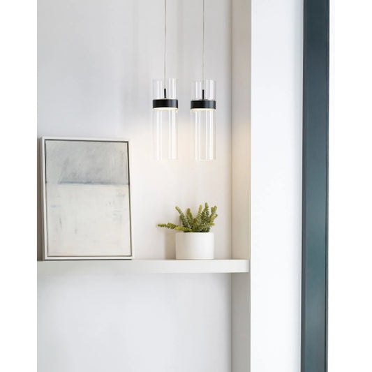 Manette Brown Pendant by Visual Comfort & Co. in brown and black, satin nickel. Made from glass in a modern style.