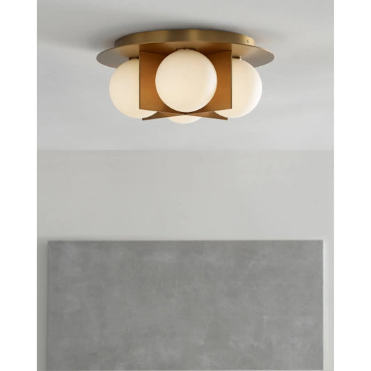Orbel Flush Mount by Visual Comfort & Co.. Made from steel in a modern style.