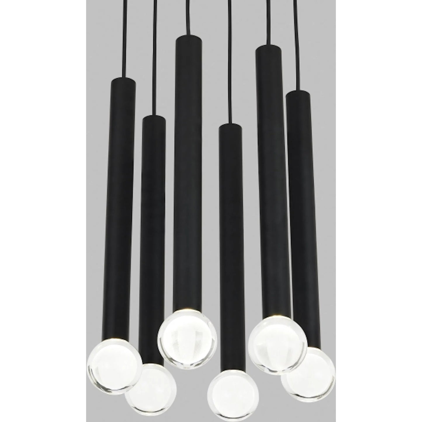 004 SI-2232928,SI-2232929 | Closeup | Guyed 6 Light Chandelier by Visual Comfort & Co.. Made from aluminum or brass in a unique style.