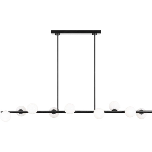 Altair Linear Chandelier by Visual Comfort & Co.. Made from steel in a modern style.