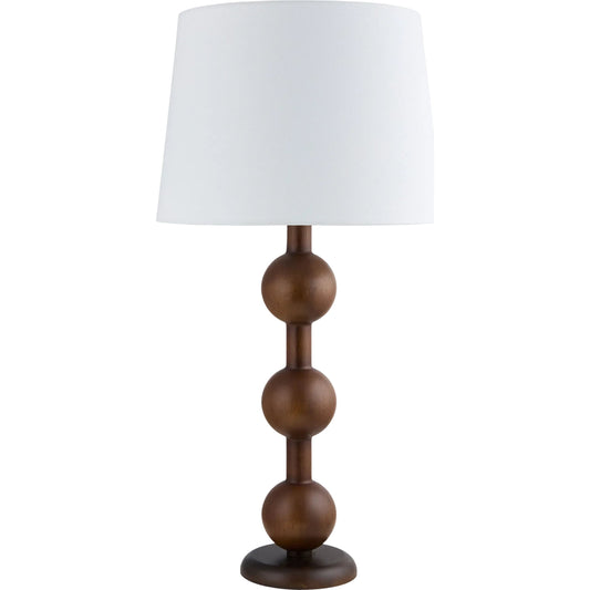 Saline Accent Table Lamp by Livabliss in painted. Made from rubber wood, linen, plastic in a modern style.
