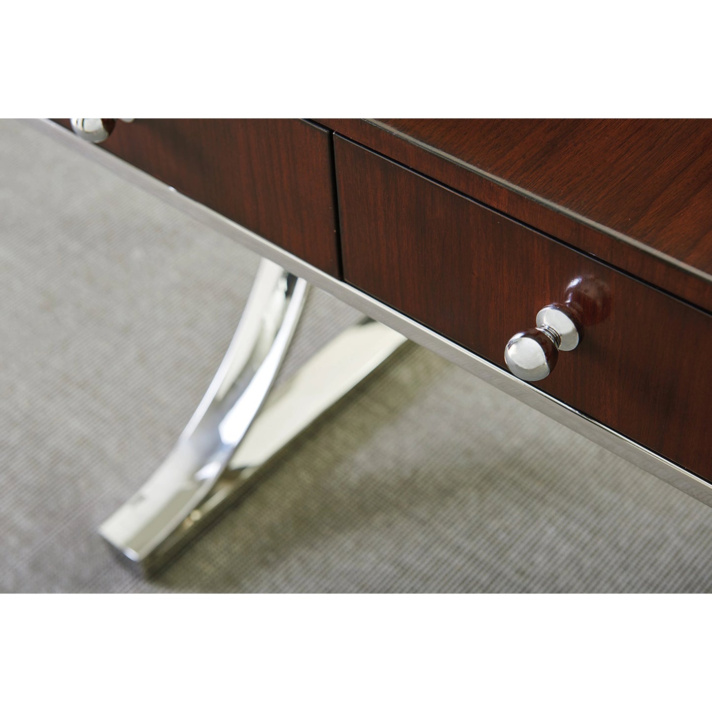 005 SR-835821 | Closeup | Andrea Writing Desk by Sligh. Made from unique in a modern style.
