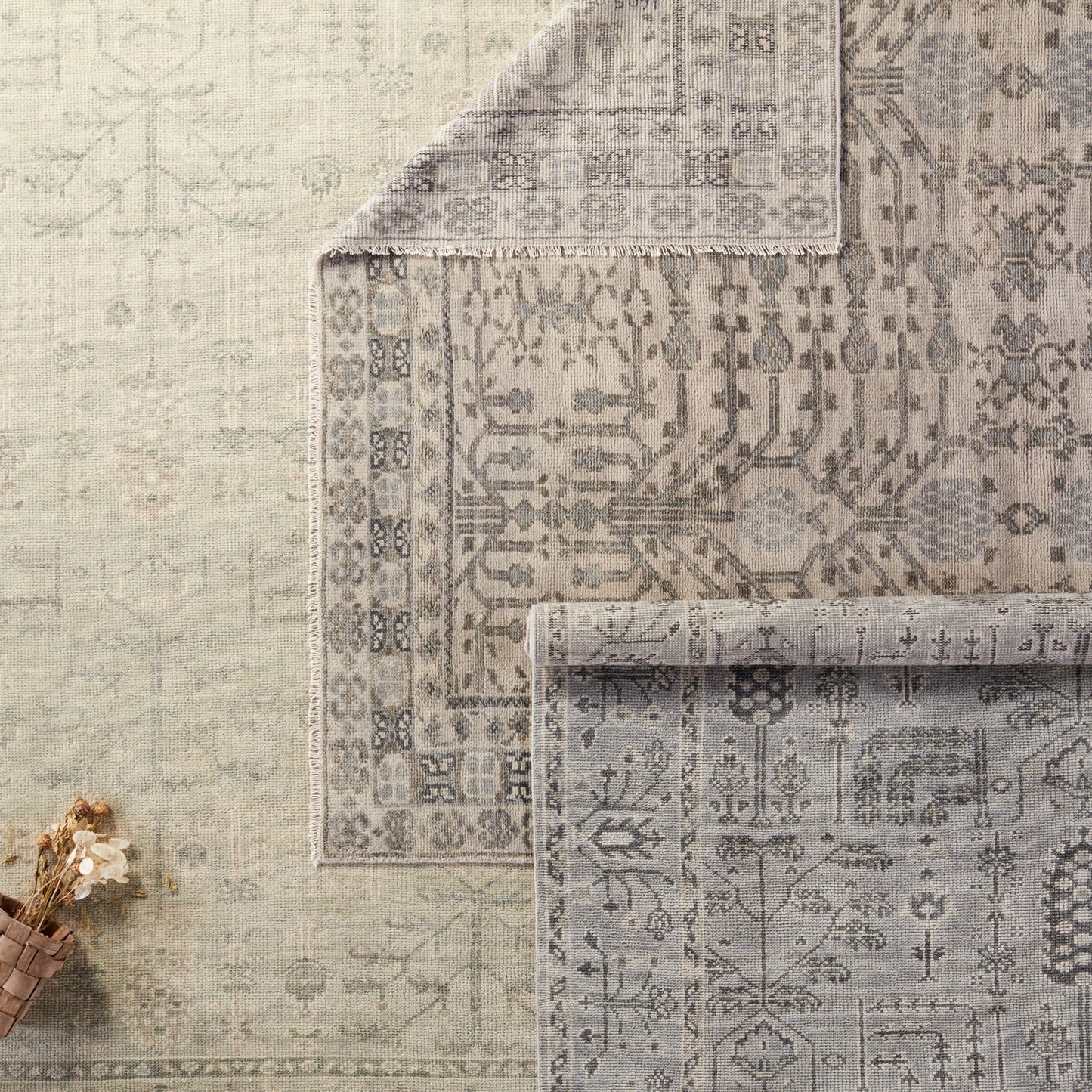 006 SI-1750496,SI-1750498,SI-1750499,SI-1794971 | Lifestyle | Salinas SLN14 Rug by Jaipur Living in gray. Made from 100% wool in a unique style.