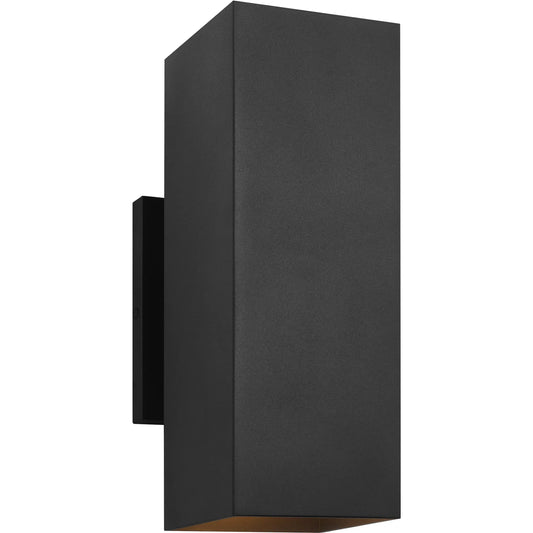 Pohl Medium Two Light Wall Lantern by Visual Comfort & Co. in textured black. Made from stonestrong in a transitional style.