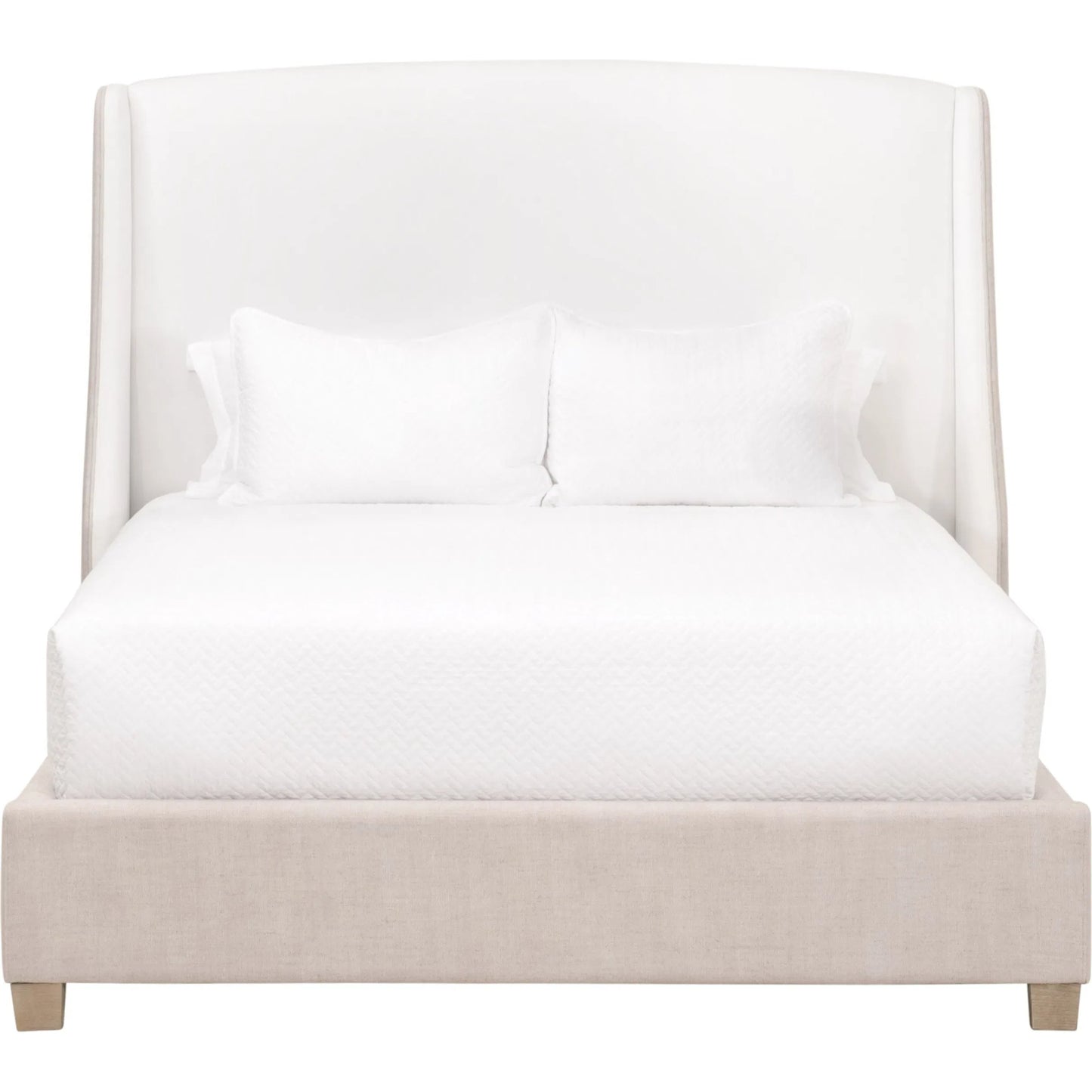 004 SI-2249333,SI-2249334,SI-2249335 | Additional Silo | Sloan Bed by Essentials For Living in livesmart peyton-pearl, bisque, natural gray oak. Made from solid oak wood, plywood, metal in a modern style.