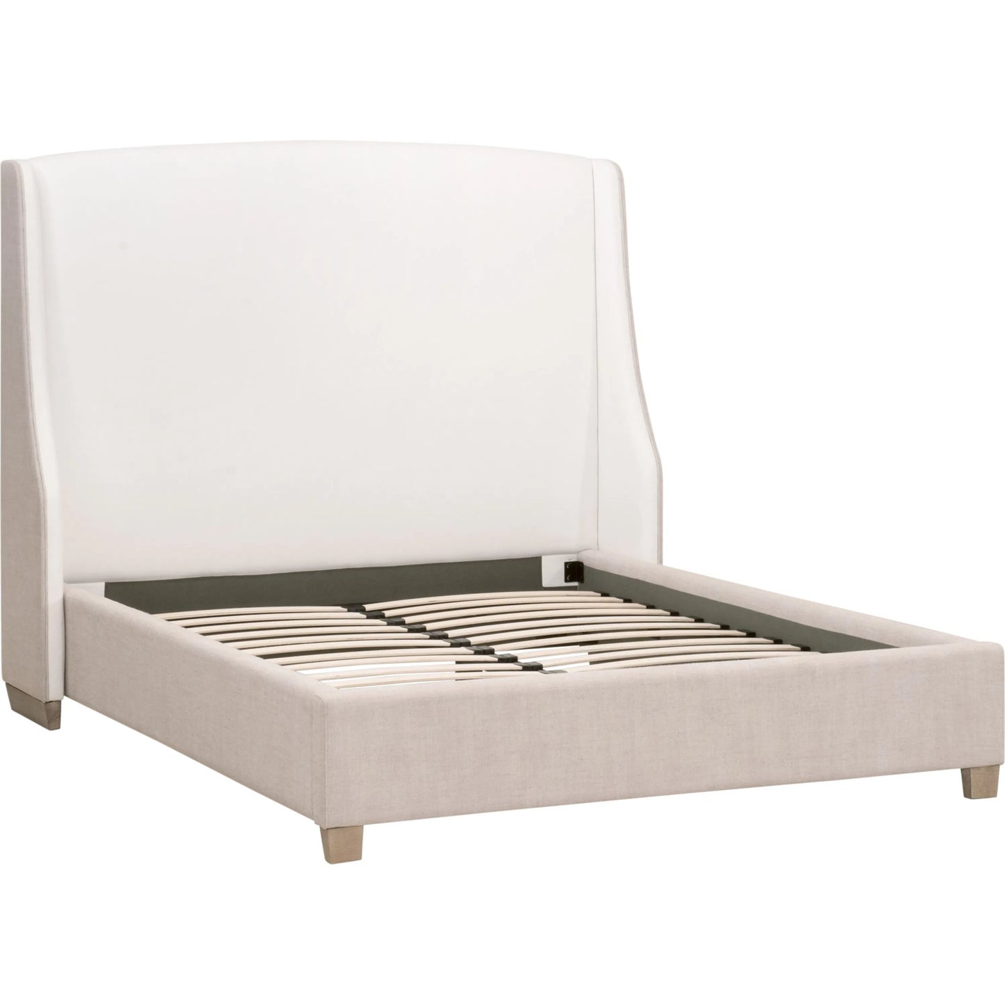 002 SI-2249333,SI-2249334,SI-2249335 | Additional Silo | Sloan Bed by Essentials For Living in livesmart peyton-pearl, bisque, natural gray oak. Made from solid oak wood, plywood, metal in a modern style.