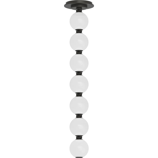 Perle 24 Pendant by Visual Comfort & Co. in dark bronze and dark bronze. Made from brass, glass in a modern style.