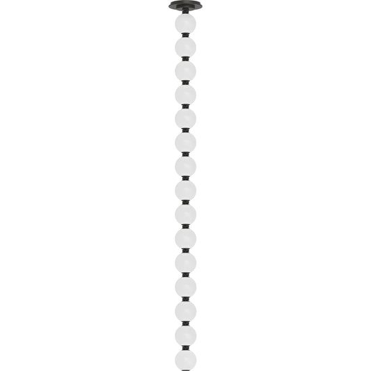 Perle 48 Pendant by Visual Comfort & Co. in dark bronze and bronze. Made from brass, glass in a modern style.
