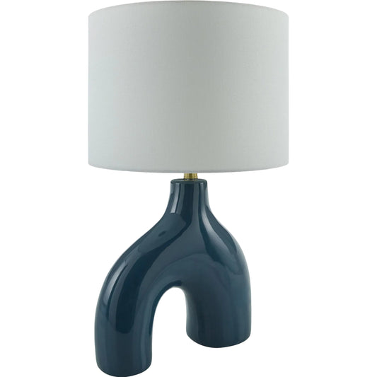Solara Accent Lamp by Livabliss. Made from ceramic, cotton, iron in a modern style.