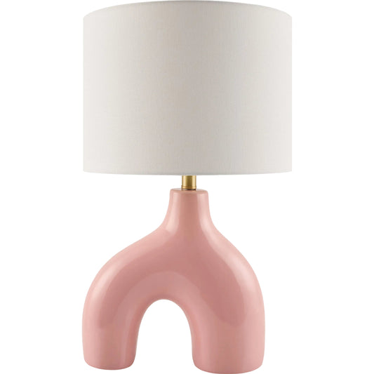 Solara Accent Lamp by Livabliss. Made from ceramic, cotton, iron in a modern style.