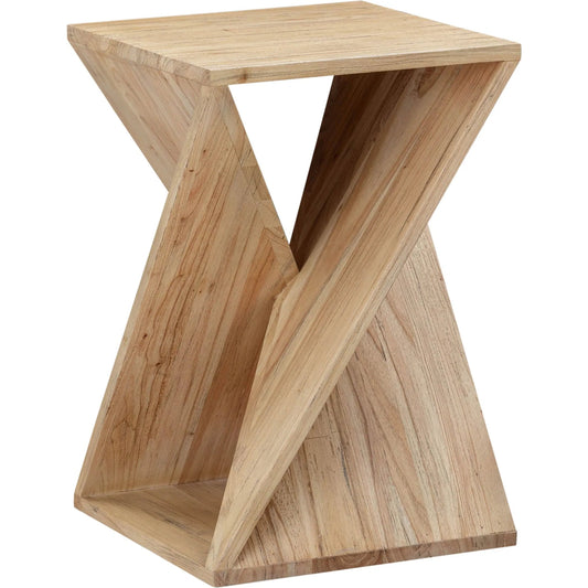 000 SI-2325262 | Primary Silo | Silhouette Side Table by LH Imports in brown and elm finish. Made from solid natural mindi wood in a transitional style.