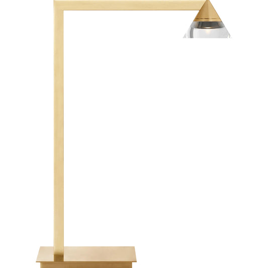 Midrand Crystal 19" Table Lamp by Visual Comfort & Co.. Made from brass in a modern style.