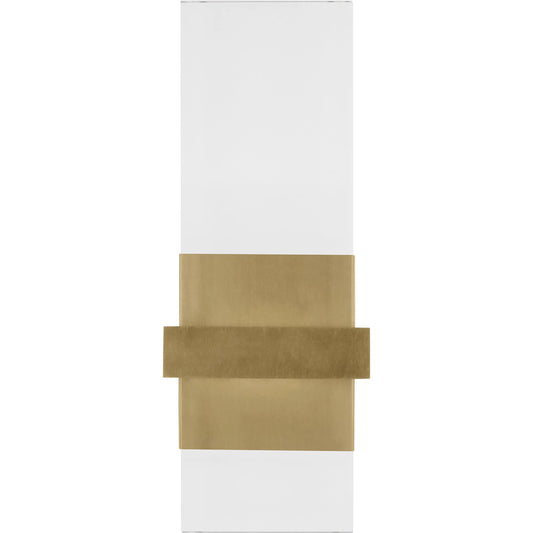 Flyta Small Sconce by Visual Comfort & Co. in natural brass. Made from brass in a modern style.