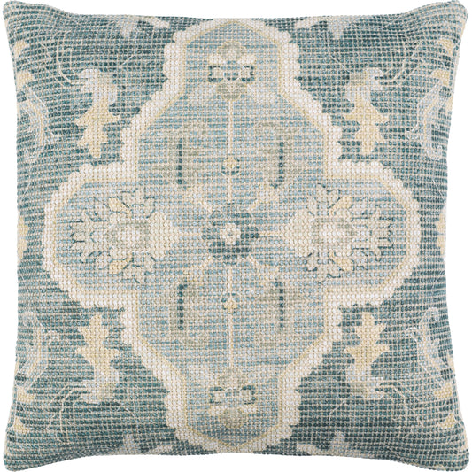 001 SI-1890116,SI-1890117 | Primary Silo | Samsun Pillow - 28567 by Livabliss in cream, teal. Made from 70% cotton, 30% polyester, 100% cotton in a eclectic & global style.