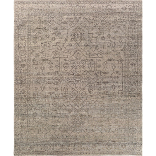 Smyrna Rug - 26219 by Surya in charcoal, beige, black. Made from 100% wool in a unique style.
