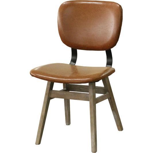 001 SI-2004254 | Primary Silo | Fraser Dining Chair by LH Imports in white washed, matte black. Made from unique in a modern style.