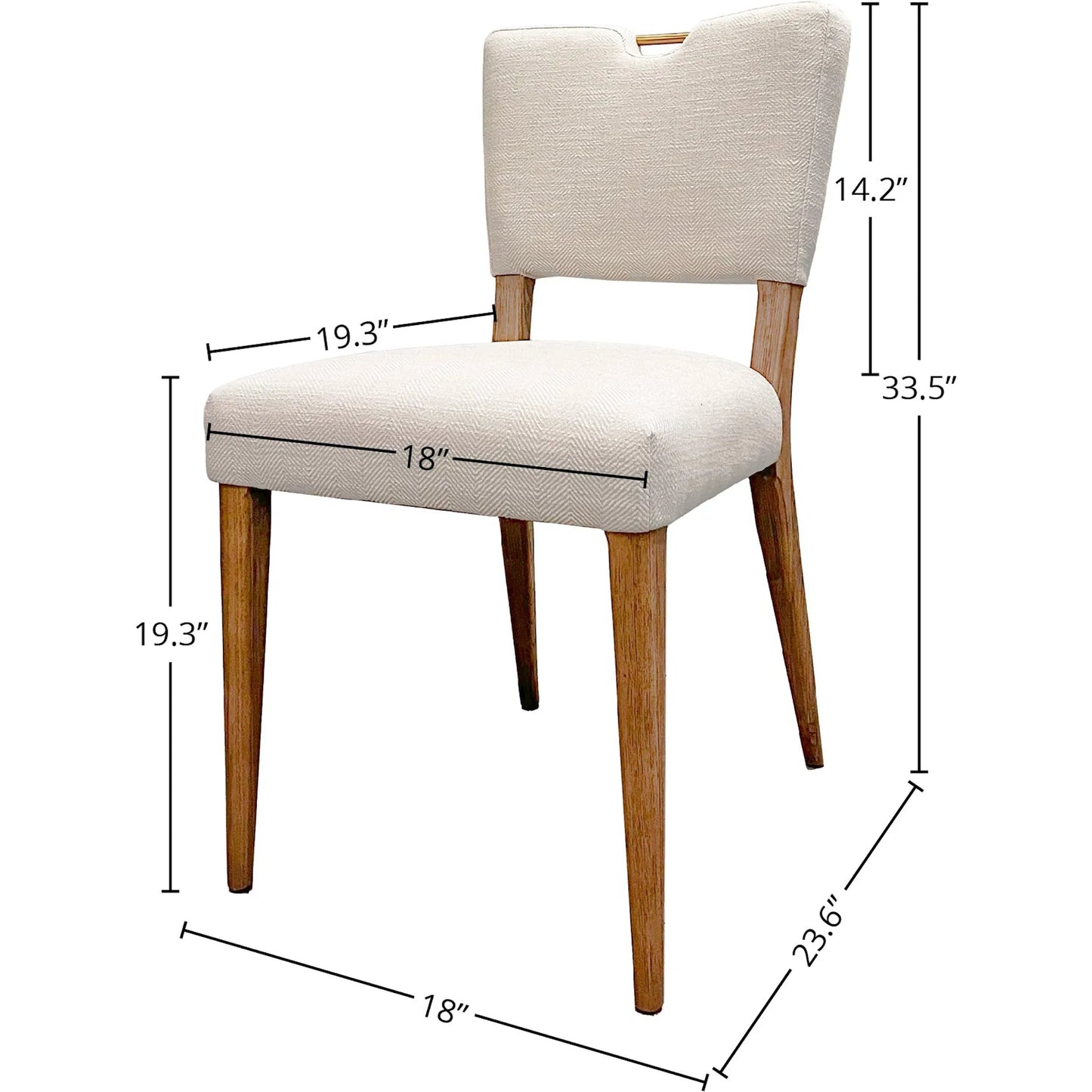 007 SI-2004315 | Additional Silo | Luella Dining Chair by LH Imports in sandy beige/cool brown legs and brown. Made from ash, pu foam, polyester fiber, polyester in a modern style.
