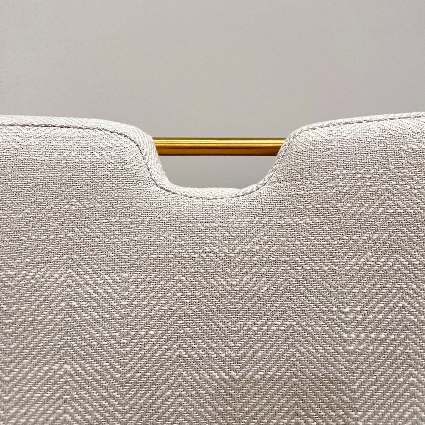009 SI-2004315 | Closeup | Luella Dining Chair by LH Imports in sandy beige/cool brown legs and brown. Made from ash, pu foam, polyester fiber, polyester in a modern style.