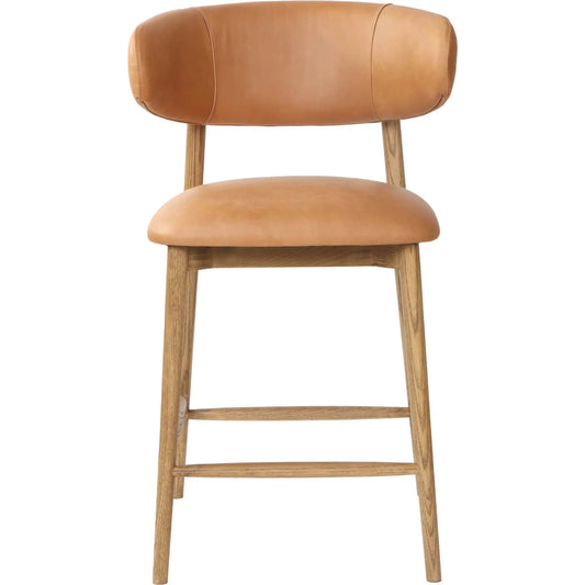 Milo Counter Stool by LH Imports in natural. Made from unique in a traditional style.