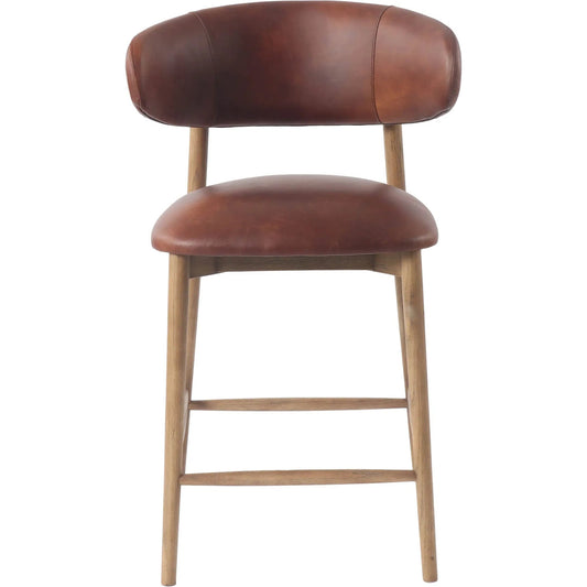 Milo Counter Stool by LH Imports in natural. Made from unique in a traditional style.