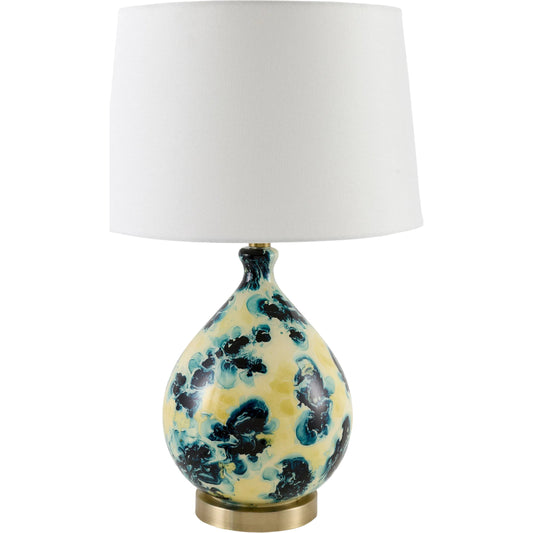 001 SI-2530087 | Primary Silo | Snicarte Accent Table Lamp by Livabliss in painted, plated. Made from glass, iron, linen in a unique style.