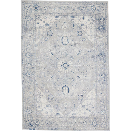 Solace SOC02 Rug by Jaipur Living in light gray, dark blue. Made from unique in a unique style.