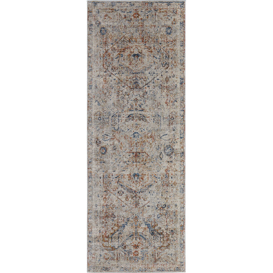Kaia Transitional Rug - 39GJF by Feizy in tan, orange, red. Made from unique in a unique style.